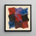 Abstracción en rojo, azul y violeta - Augusto Giacometti — cuadro enmarcado en la pared