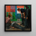 Accident sur le chantier - Karel Myslbek — framed artwork on a wall