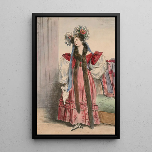 Achille Devria - Portrait of Mme MenessierNodier from Alphabet Varie Choix de Costumes dapres nature.webp