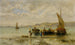 El regreso de los pescadores - Achille Dovera — vista de la obra