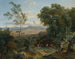 Paisaje con vista sobre Frascati - Achille Etna Michallon — vista de la obra
