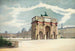 La corte del Louvre con el arco de triunfo del Carrousel - Achille La Niece — vista de la obra