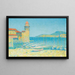 El puerto de Collioure - Achille Laugé — cuadro enmarcado en la pared