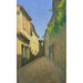 Callejón con balcón florido - Achille Laugé — vista de la obra