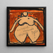Acte féminin ppiger - Egon Schiele — framed artwork on a wall