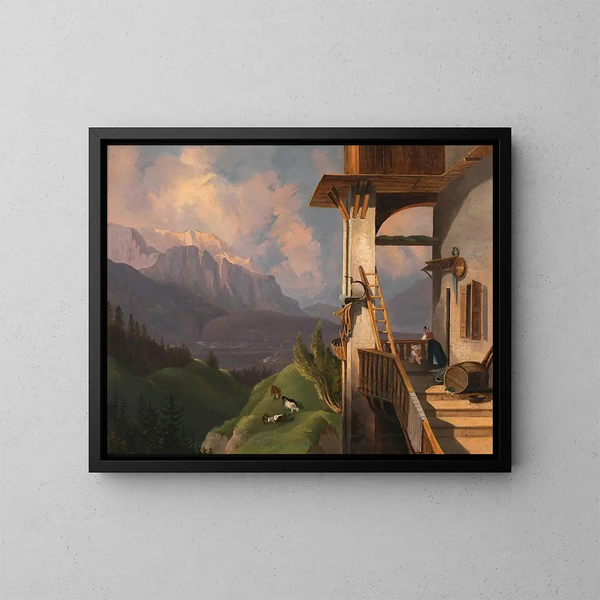 Innsbruck y la Nordkette - Adalbert Stifter — cuadro enmarcado en la pared