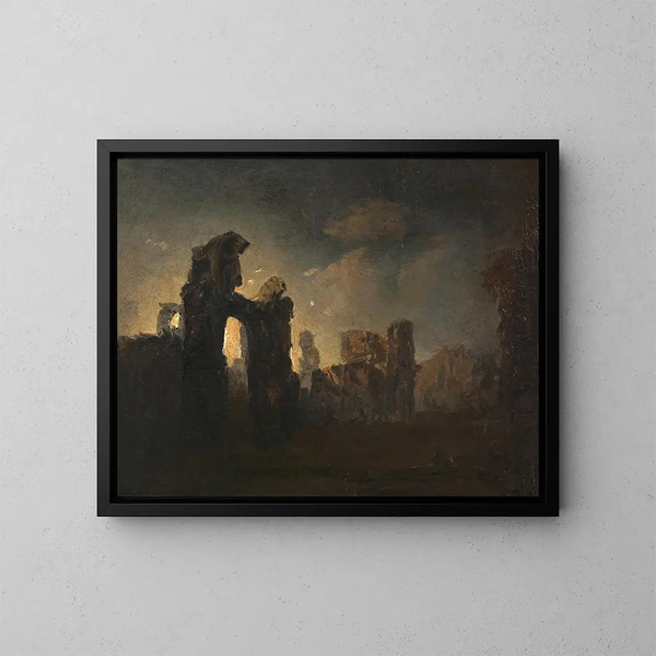 Ruinas romanas - Adalbert Stifter — cuadro enmarcado en la pared