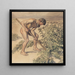 Adam dibujando un cardo - Joakim Skovgaard — cuadro enmarcado en la pared