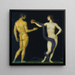Adam y Eva - Franz von Stuck — cuadro enmarcado en la pared