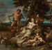 Adam y Eva con los hijos Caín y Abel - Lorenzo De Ferrari — vista de la obra