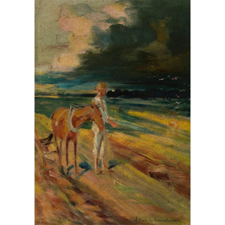Adam Chmielowski - Black clouds section of the triptych Disaster sketch.webp