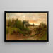 Paisaje de los alrededores de Czarnokozice - Adam Chmielowski — cuadro enmarcado en la pared