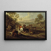 Choque de caballería o Combate de caballería - Adam Frans van der Meulen — cuadro enmarcado en la pared
