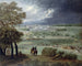 El Castillo Nuevo de Saint-Germain-en-Laye y los jardines vistos desde la orilla derecha del Sena - Adam Frans van der Meulen — vista de la obra