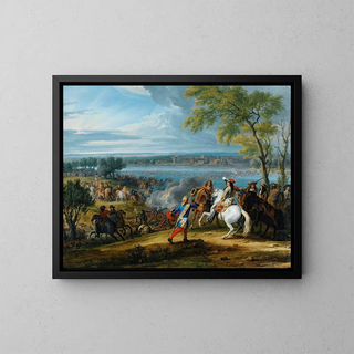 Adam Frans van der Meulen - The Crossing of the Rhine at Lobith on the 16th of June 1672.webp