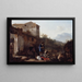Landscape with a Herdsman - Adam Pynacker — framed artwork on a wall