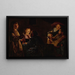 Card Players by Candle - Adam de Coster — framed artwork on a wall