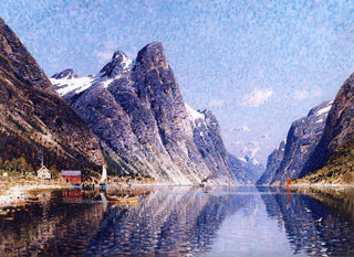 Adelsteen Normann - A Norwegian Fjord Scene.webp
