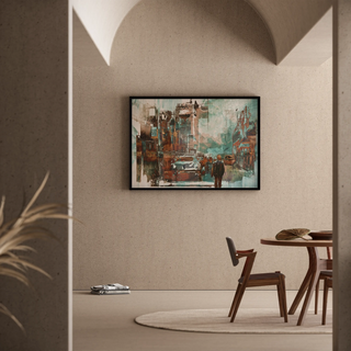 Tableau abstrait - Réminiscence Urbaine
