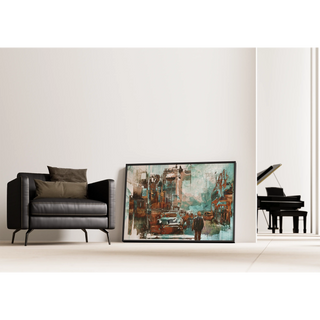 Tableau abstrait - Réminiscence Urbaine