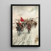 L'escort of gold - Adolf Baumgartner-Stoiloff — framed artwork on a wall