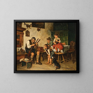 Adolf Eberle - Grandfather Preparing for the Hunt.webp