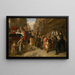 Pobreza y riqueza - Adolf Heinrich Hansen — cuadro enmarcado en la pared