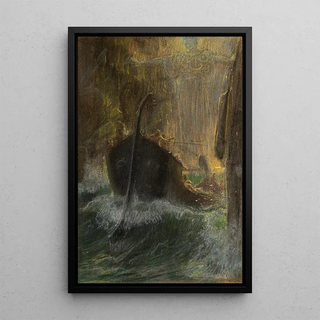 Adolf HirmyHirschl - Zwischen Skylla und Charybdis.webp