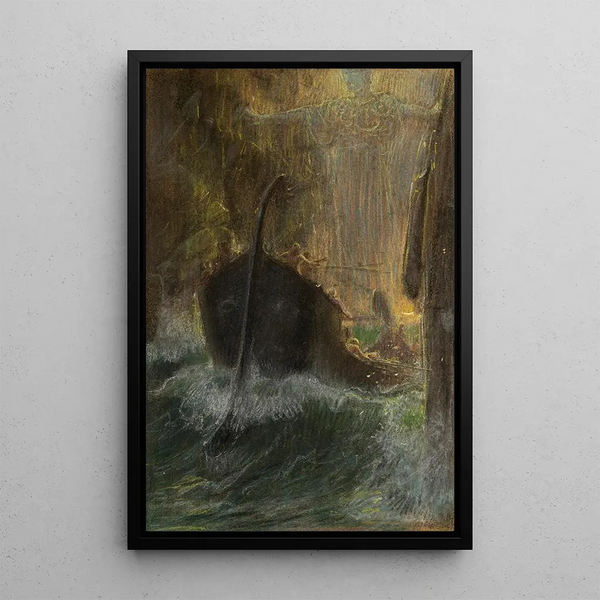 Adolf HirmyHirschl - Zwischen Skylla und Charybdis.webp
