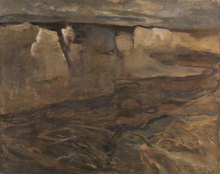 Adolf Hlzel - Dachauer Landschaft mit weiem Felsen.webp