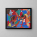 Figura en un paisaje - Adolf Hölzel — cuadro enmarcado en la pared