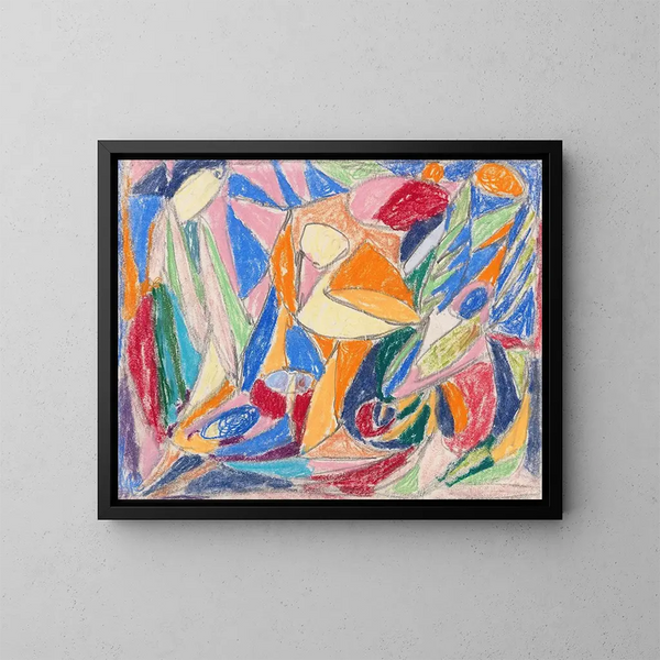 Sin título - Adolf Hölzel — cuadro enmarcado en la pared