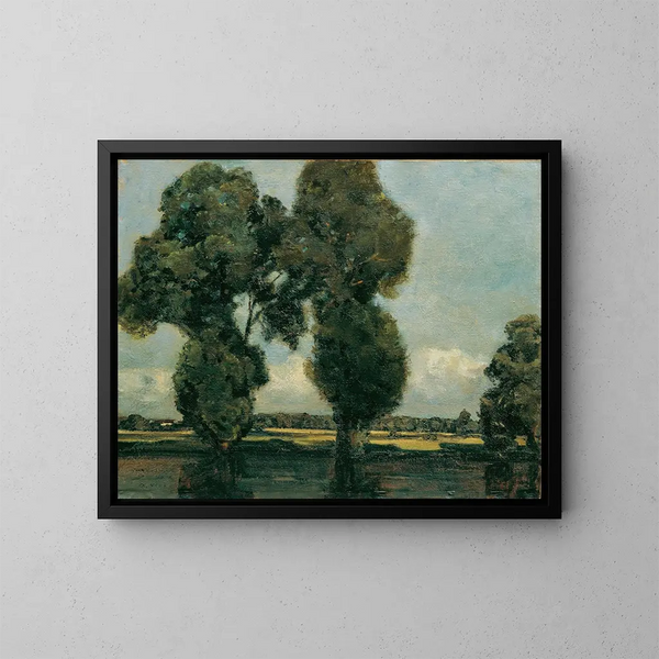 Árboles de sauces plateados - Adolf Hölzel — cuadro enmarcado en la pared