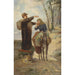 Rencontre sur la route de campagne - Adolf Humborg — artwork view