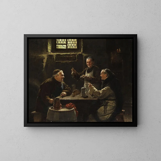 Adolf Humborg - Drei Mnche bei der VesperMahlzeit.webp