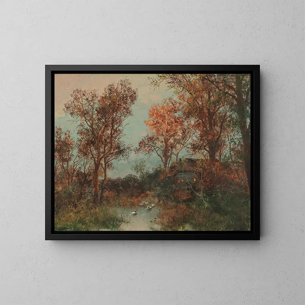 Una noche de verano - Adolf Kaufmann — cuadro enmarcado en la pared