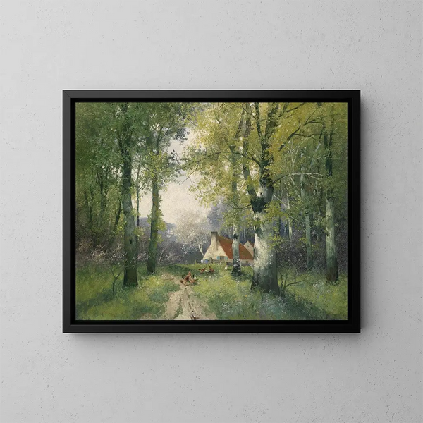 Primavera - Adolf Kaufmann — cuadro enmarcado en la pared