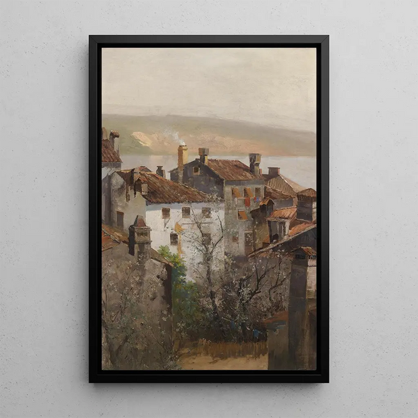 Primavera en Istria - Adolf Kaufmann — cuadro enmarcado en la pared