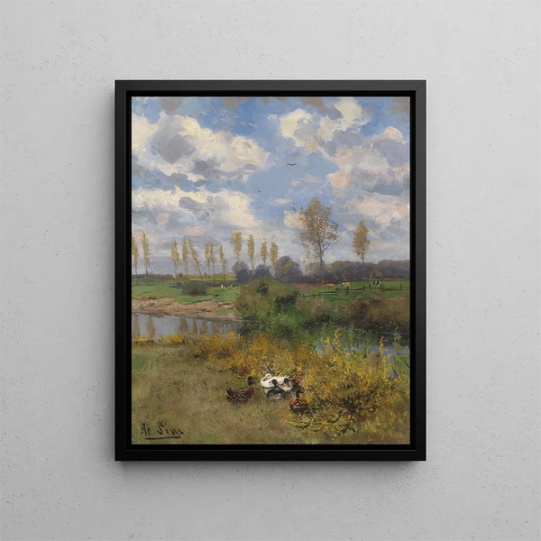 Adolf Lins - Enten am Bach.webp