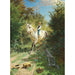 Reproduction of the painting Boy on a White Horse in the Forest - Adolf Mackeprang