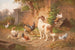 Perro entre las gallinas - Adolf Nowey — vista de la obra