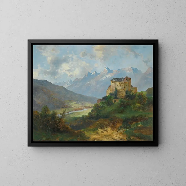 Castillo de Vaduz - Adolf Obermüllner — cuadro enmarcado en la pared