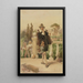 Malvolio reads the letter found in the garden - Adolf Schrödter — framed artwork on a wall