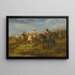Caballos en marcha - Adolf Schreyer — cuadro enmarcado en la pared