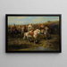 Caballero árabe - Adolf Schreyer — cuadro enmarcado en la pared