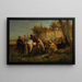 Cavaliers at Rest - Adolf Schreyer — framed artwork on a wall