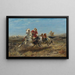 La Chasse - Adolf Schreyer — framed artwork on a wall