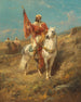 El portaestandarte - Adolf Schreyer — vista de la obra