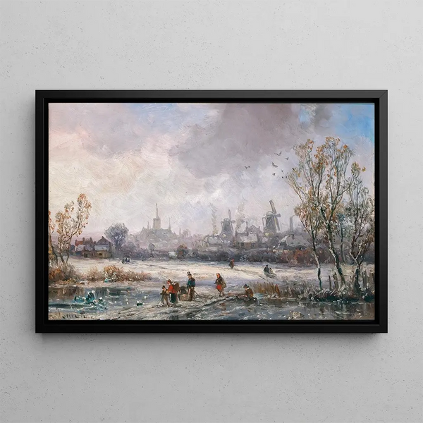 Adolf Stademann - Winter Pleasures before the City.webp