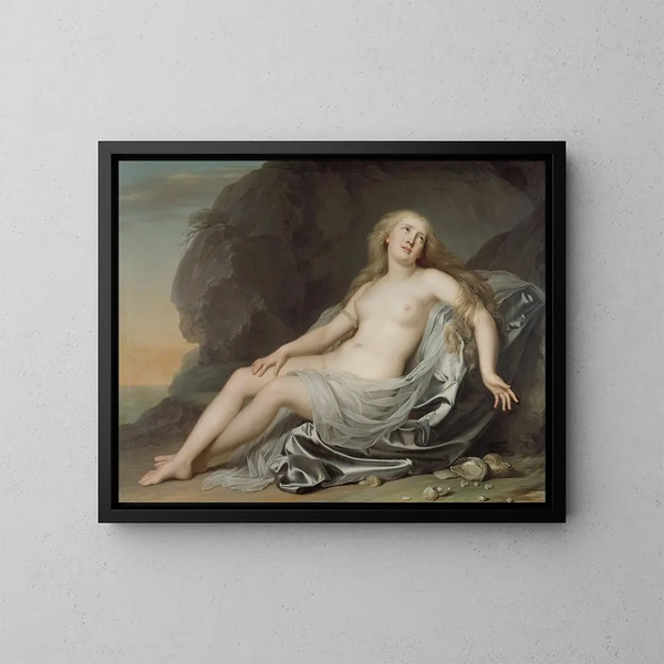 Ariane extendida en la orilla de Naxos - Adolf Ulrik Wertmüller — cuadro enmarcado en la pared